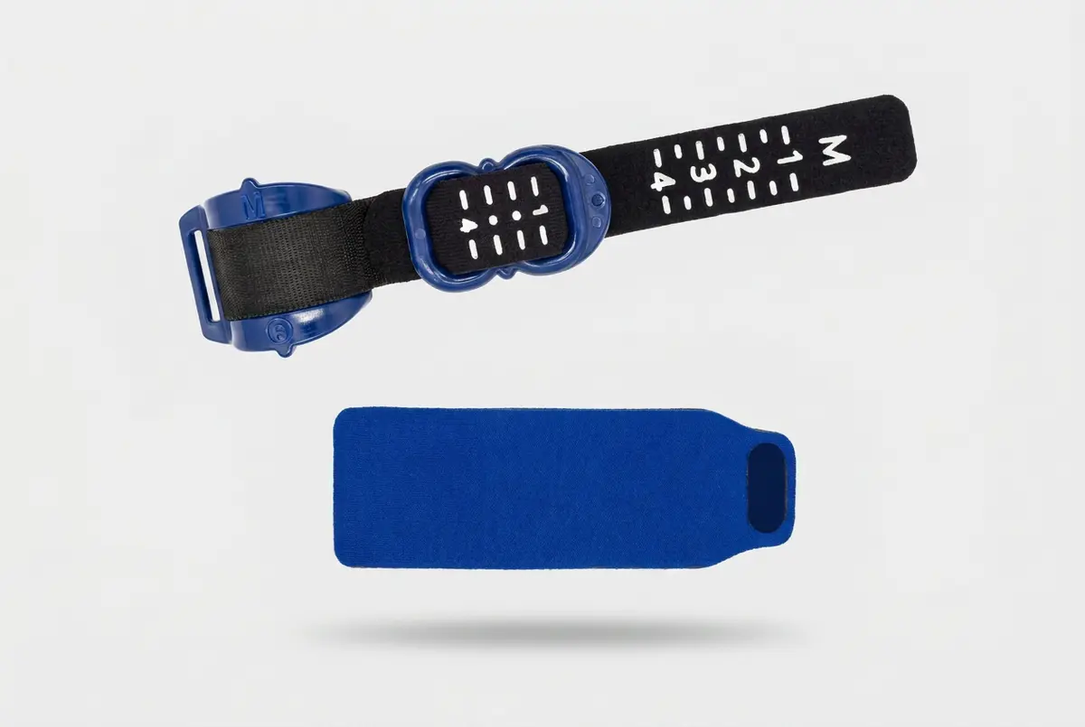 Pacey Cuff alt kayışındaki 1–4 basınç kademeleri ve Power Sleeve konfor bandı